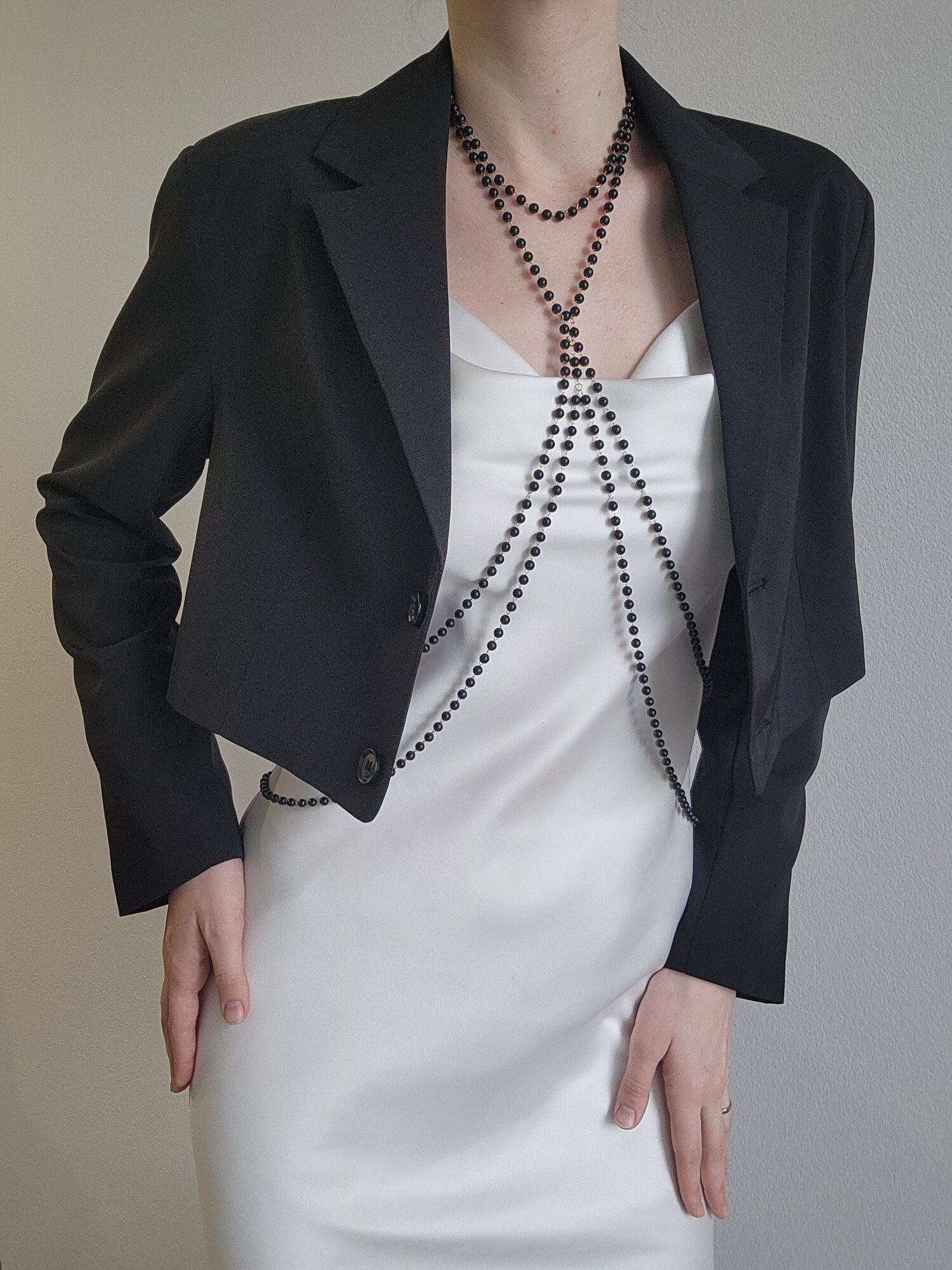 Цепь на тело cosha_brand, 1 шт., черный/золотистый