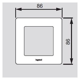 Рамка Legrand Valena LIFE 1 пост универсальная эл грей 754121 — фото 1