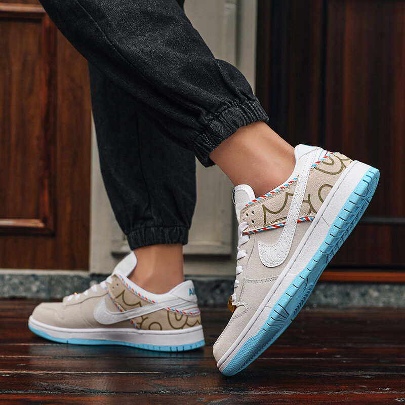 Ортопедическая Обувь Мужская обувь Dunk Shadow Gray AJ1, бежево-зеленая, Air Force One, 37 размер
