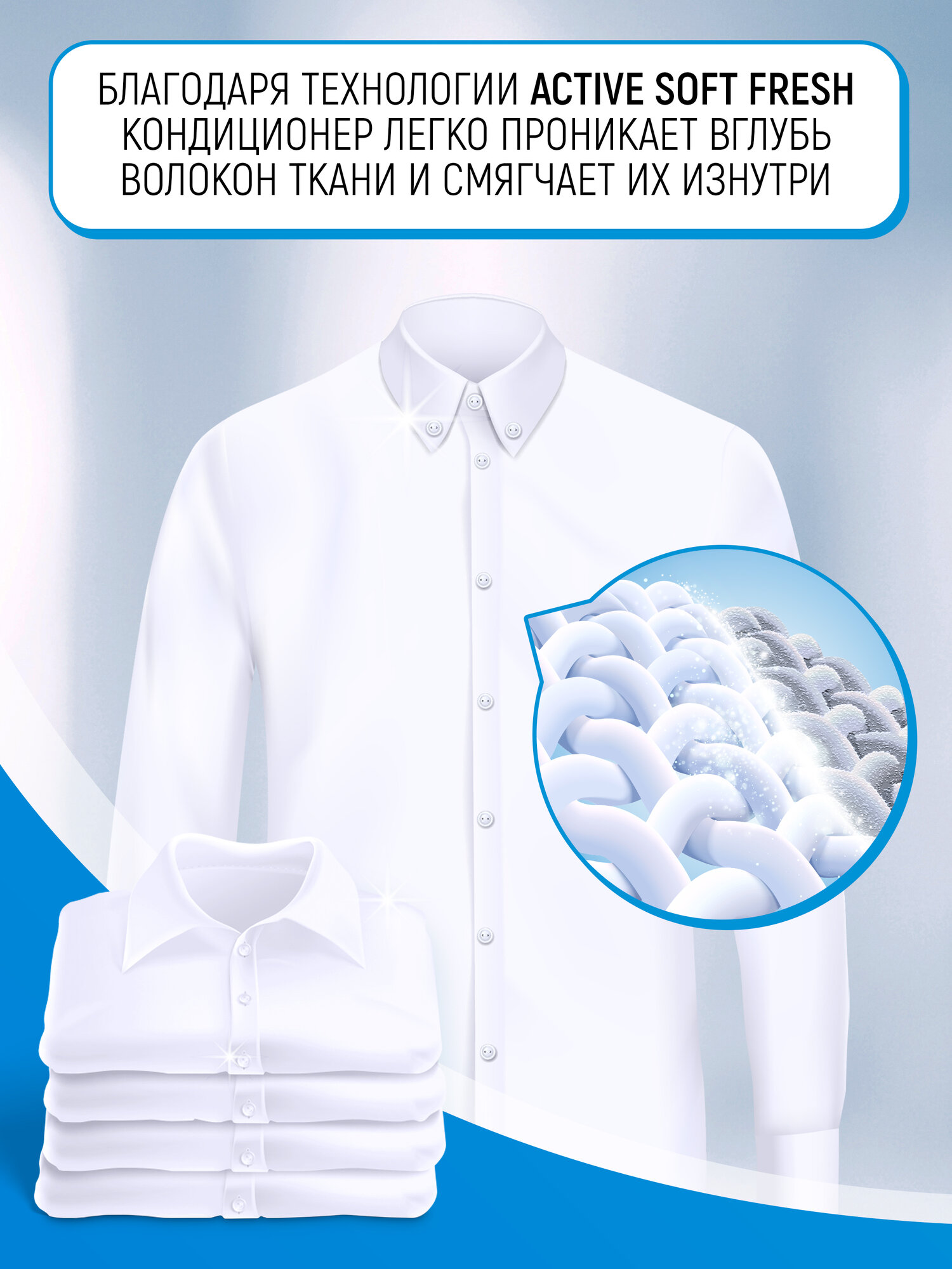 LION Кондиционер для белья парфюмированный Fresh&Soft "Утренний Поцелуй" / Гель ополаскиватель для стирки одежды, средство концентрат для мягкости вещей / японские технологии, 550 мл — фото 1