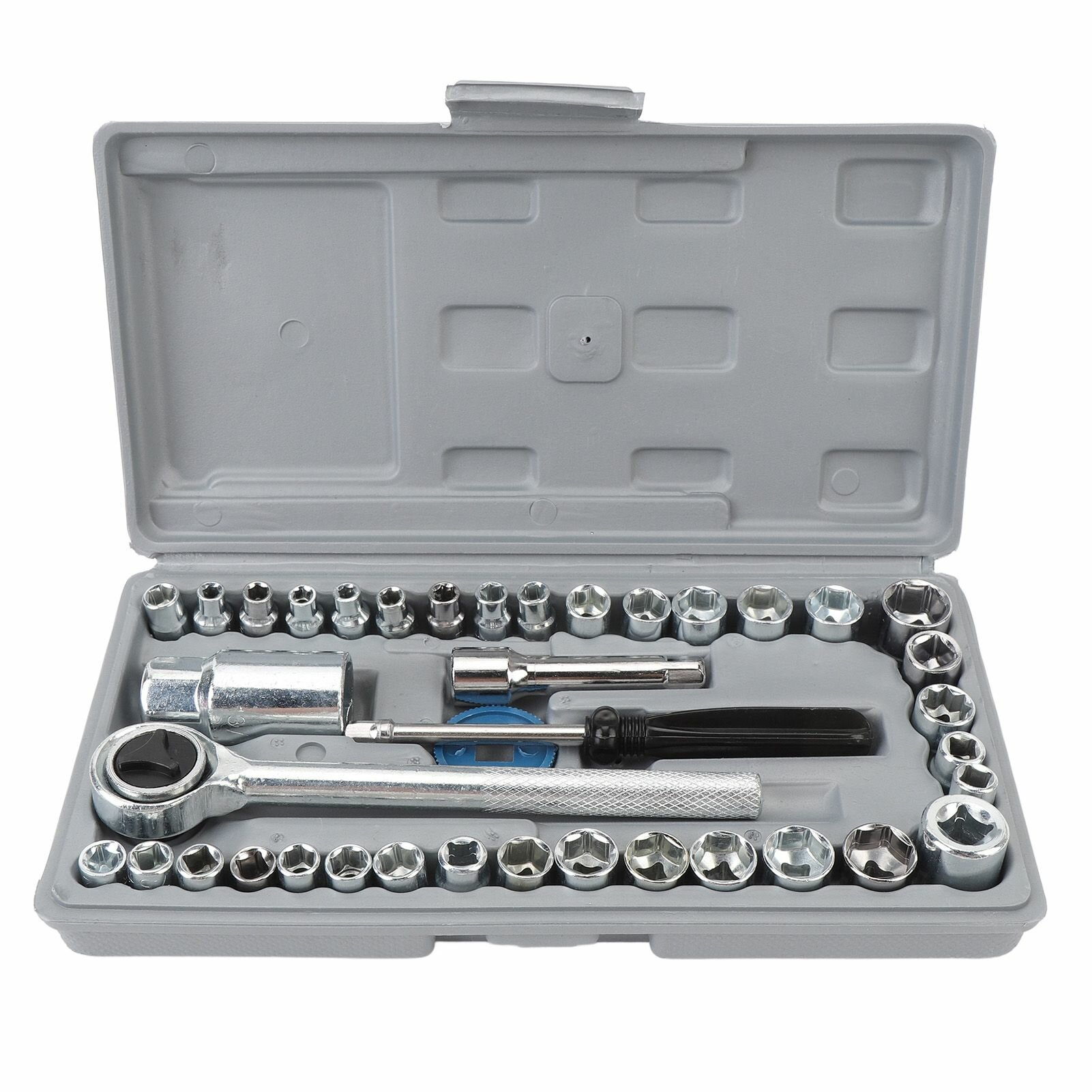 Набор из 40 метрических головок SAE эффективный универсальный набор головок для автомобильного мотоциклетного домашнего ремонта размером 1/4 дюйма и 3/8 дюйма
