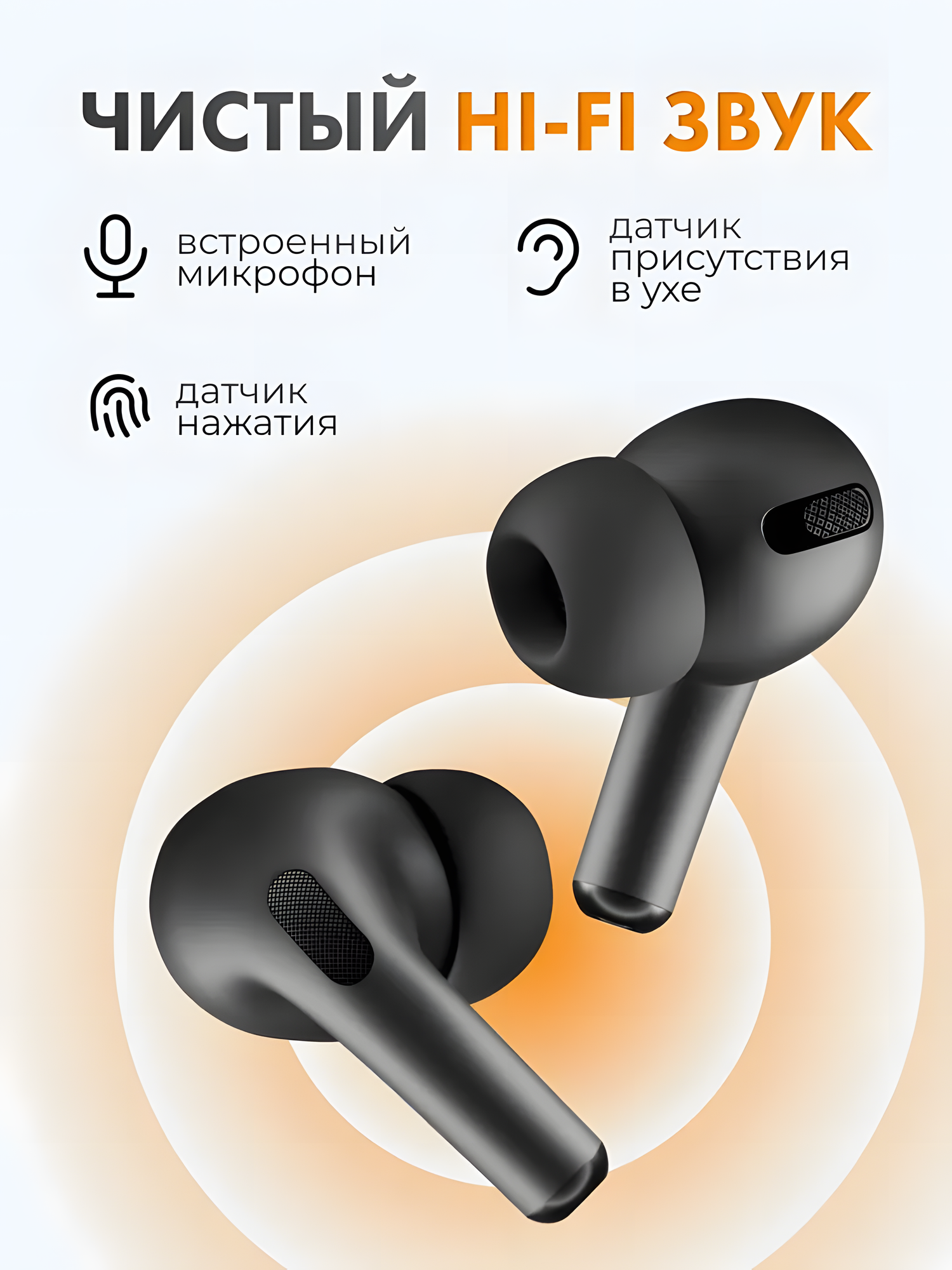 Наушники беспроводные Apple Airpods Pro 1-Gen Bluetooth Black