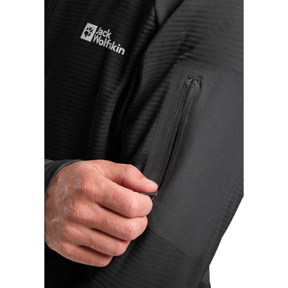 Олимпийка Jack Wolfskin, размер S, , черный — фото 1