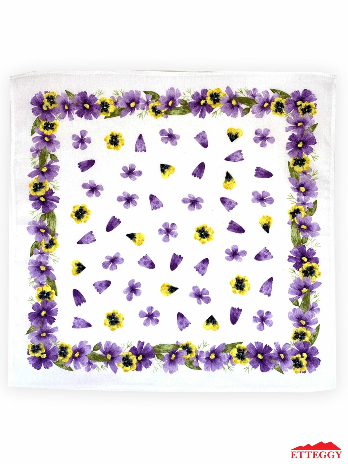 Носовой платок Etteggy, 6 шт., белый — фото 1