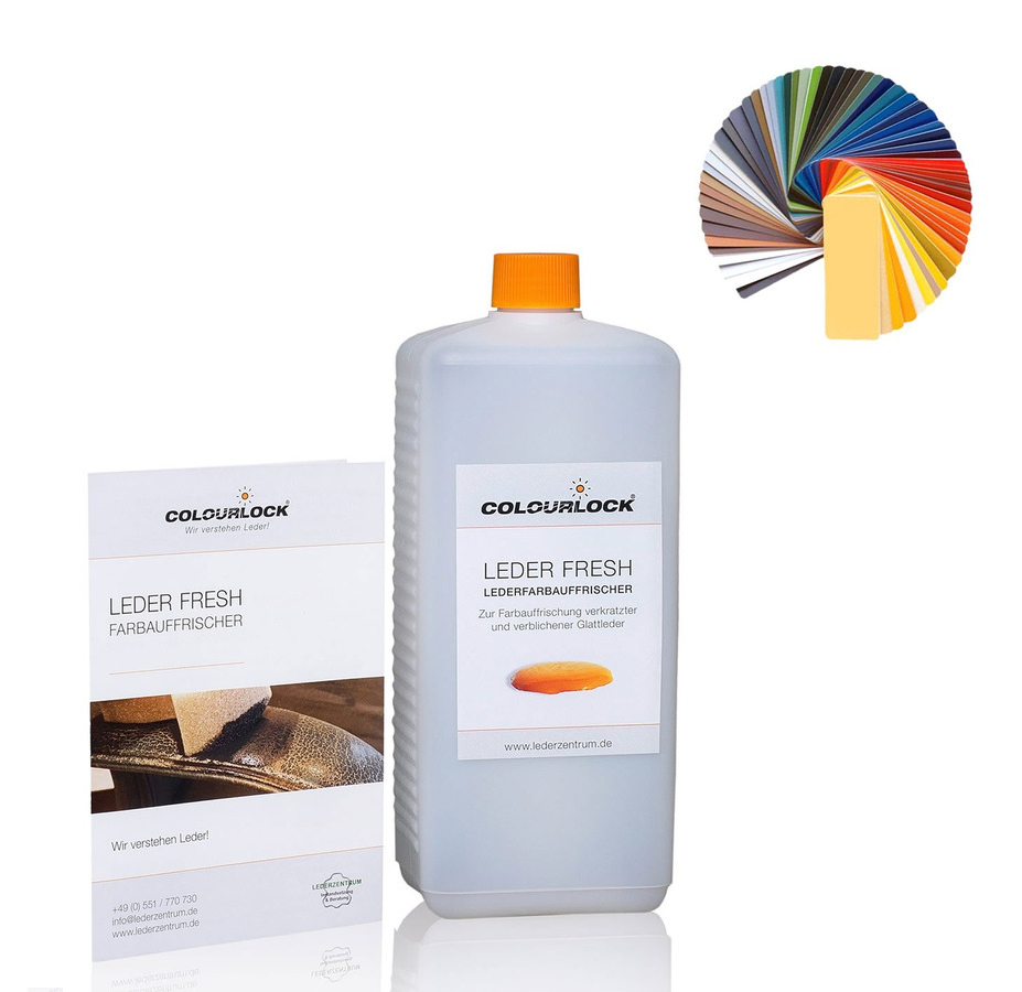 KCX I COLOURLOCK I Leder Fresh Tönung F034 - Тонирующий крем краска с закрепителем для кожи Чёрный цвет 1000 мл