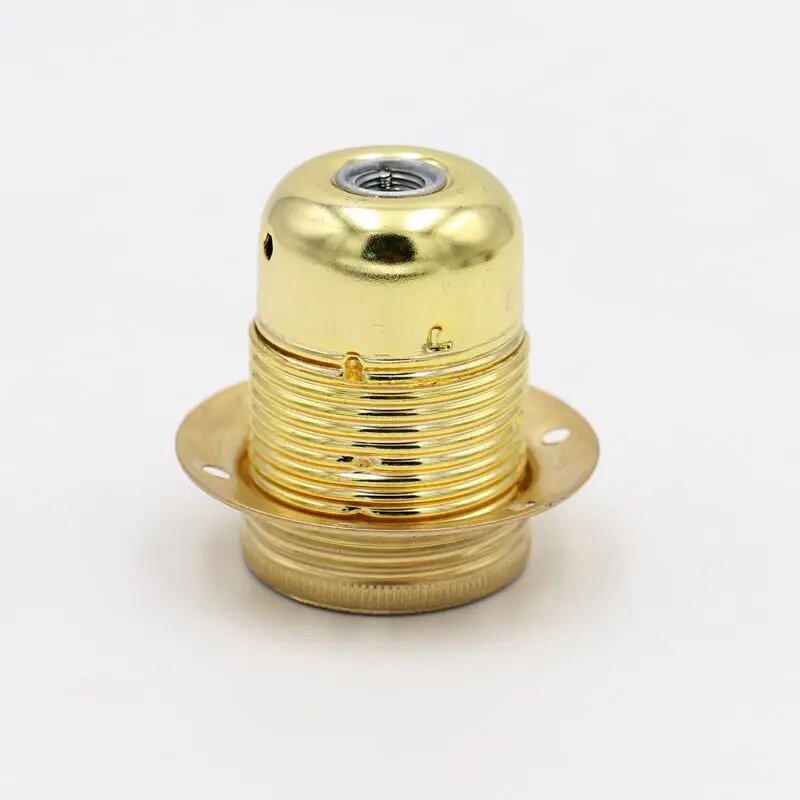 Металлический патрон для лампы E27 Gold With two rings