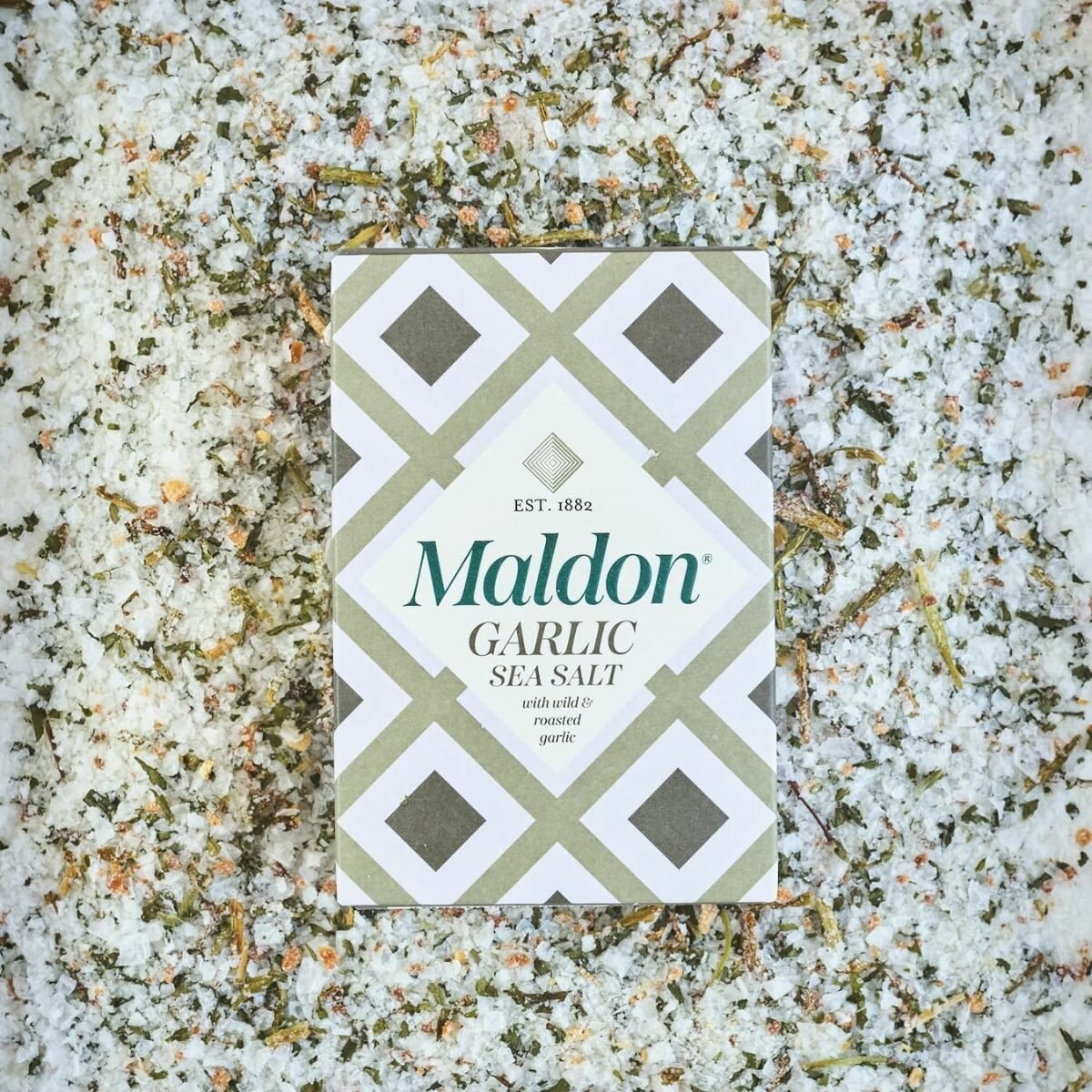 Соль морская с чесноком Maldon , хлопья 100гр
