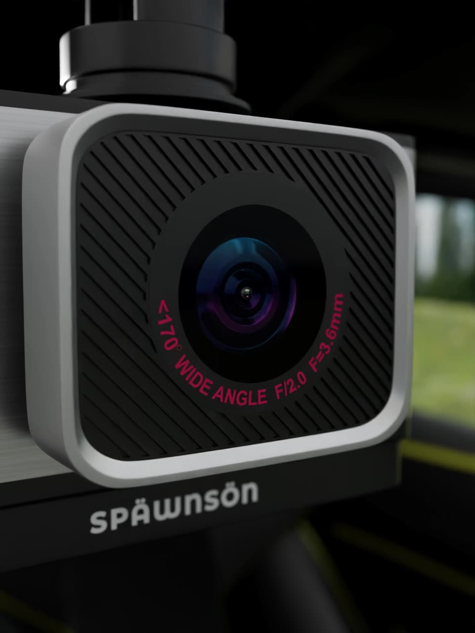 Автомобильный видеорегистратор SPAWNSON, 2K Full HD, 2 камеры, WiFi антибликовый объектив — фото 1