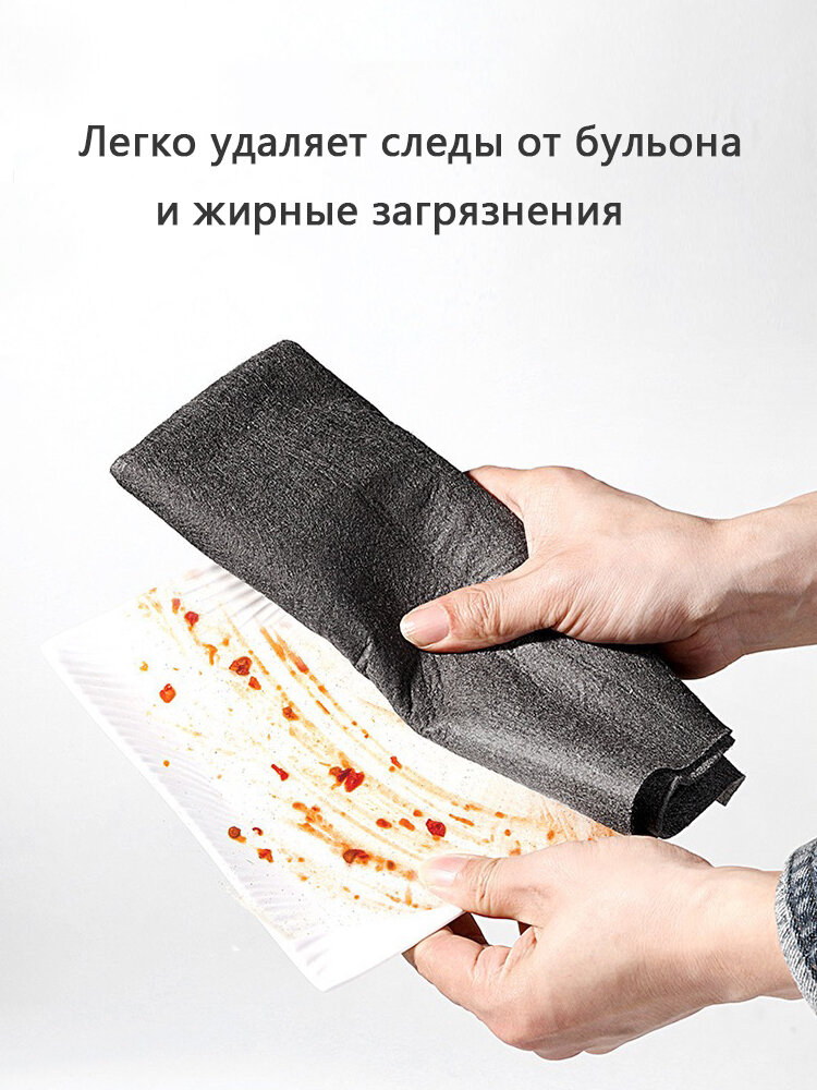 Тряпка из микрофибры 30×40 см для уборки, стекол, пола, кухни и автомобиля — фото 1