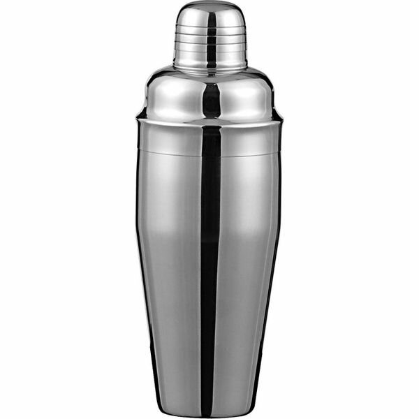 Шейкер европейский "Пробар"; сталь нерж;0,7л; D8, H24см; серебрист.