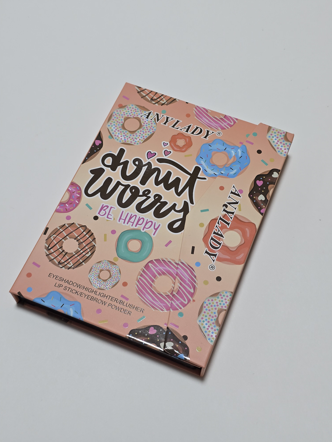 Тени для век в форме книги, с кисточкой, румянa, контринг, помада