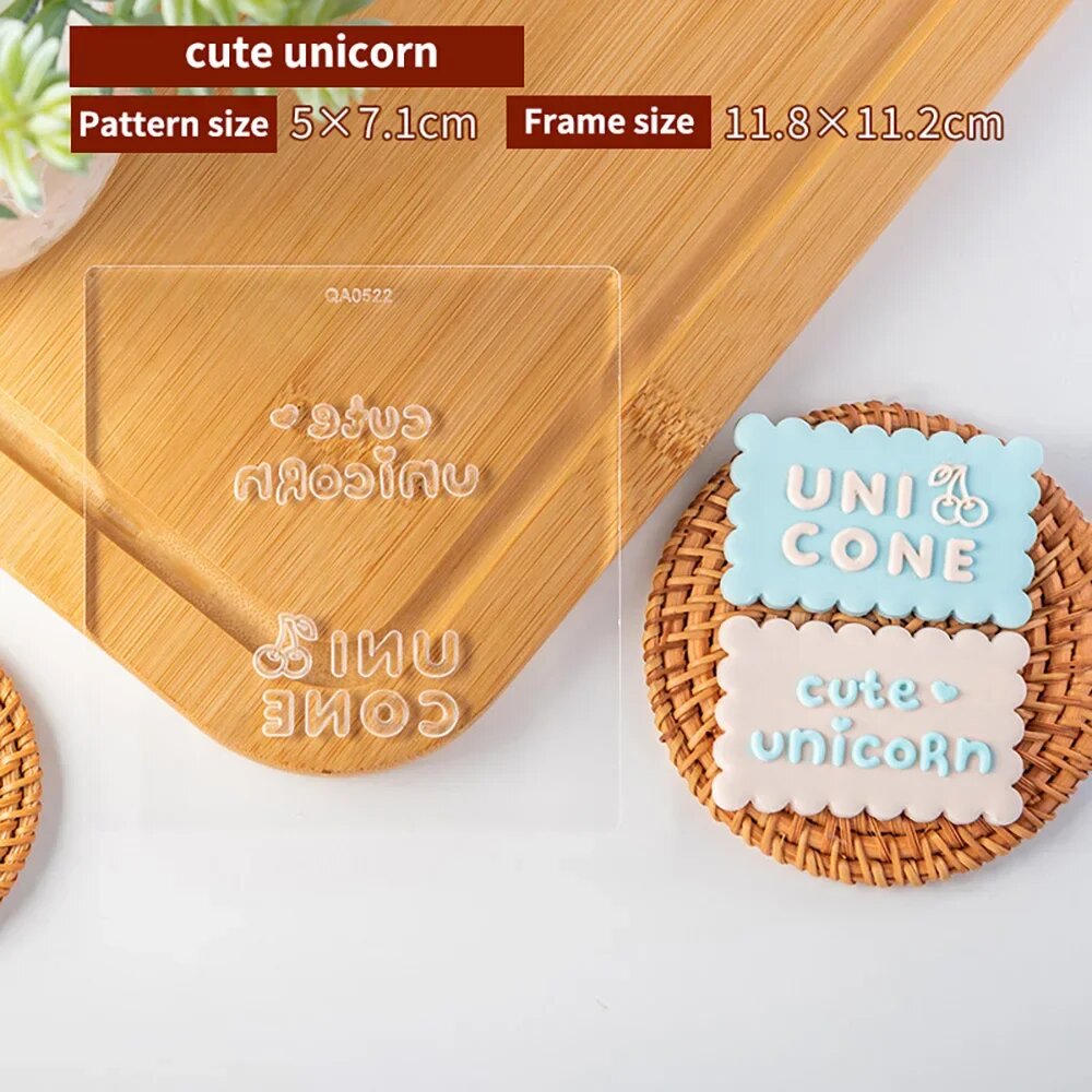 Штамп для печенья единорог cute unicorn