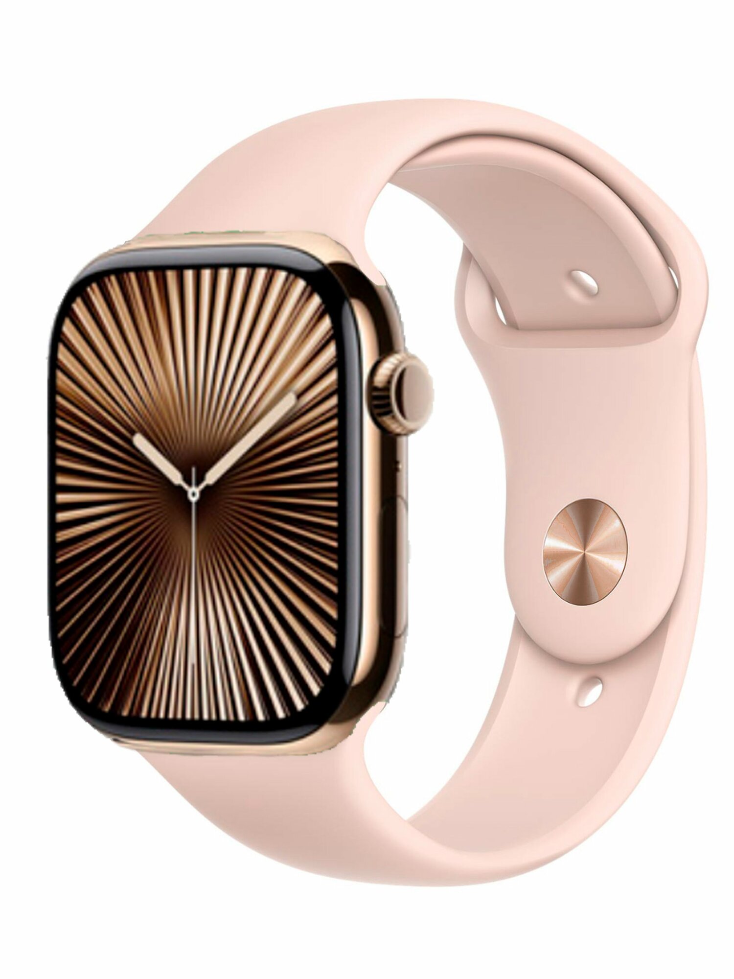 Ремешок Apple Watch Sport Band Sand Pink (Gold Pin) для Apple Watch 38-40-41mm (Series 1-9) & SE 1-2 & 42mm (Series 10) MTP72ZM/A