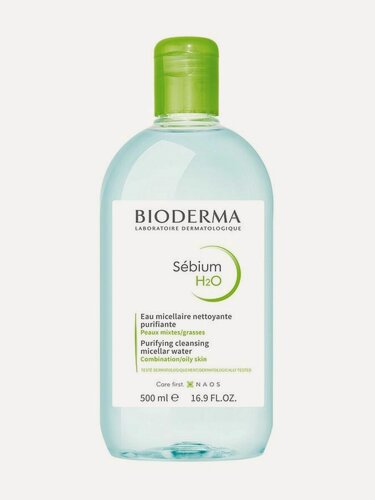 Изображение товара Bioderma Sebium мицеллярная вода очищающая для жирной и проблемной кожи лица, 500 мл