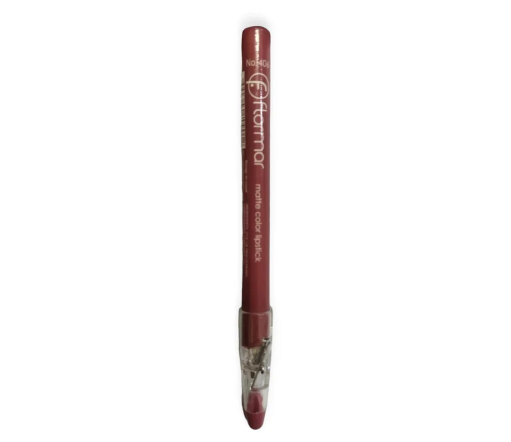 Карандаш для губ Flormar "Matte Color Lipstick"406 , водостойкий, розовый, деревянный корпус