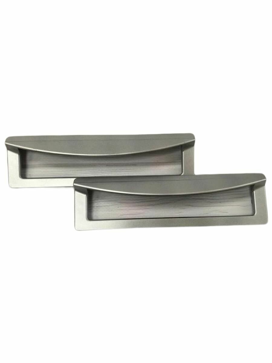 Ручка мебельная накладная цвет Матовый Хром 160 мм комплект из 2-х штук