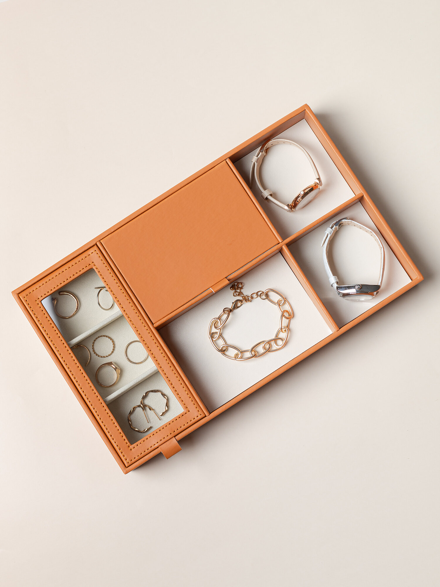 Шкатулка органайзер для часов и украшений настольная