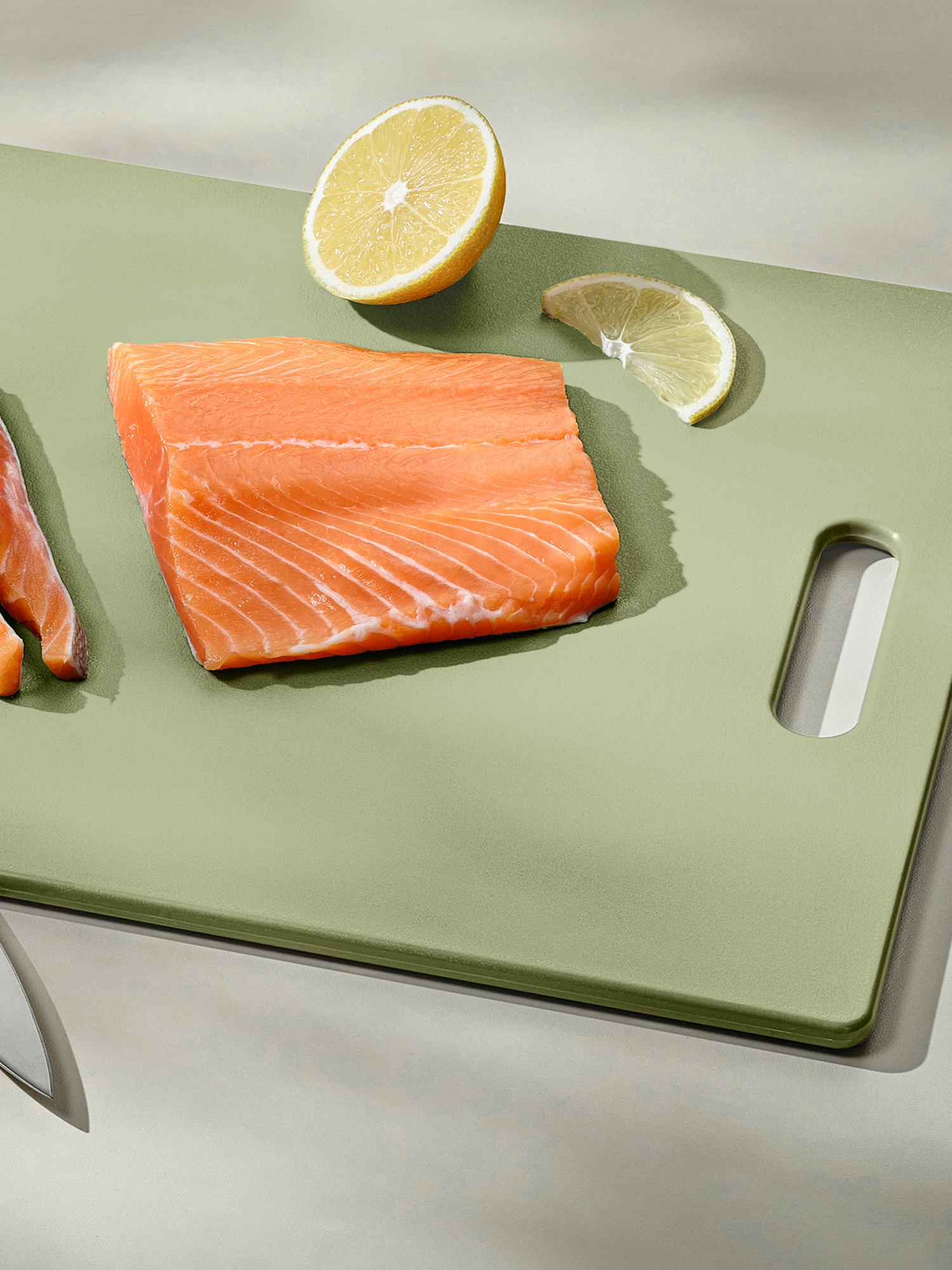 Картинки Доска разделочная из пластика Pragma Palep 27,5х37 см, Туманный зелёный