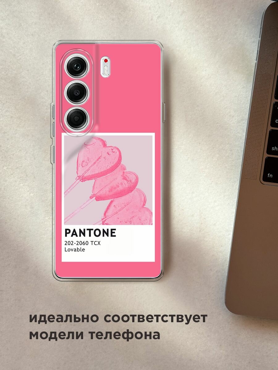 Чехол на Tecno Camon 40 Pro 5G / Текно Камон 40 Про 5G с принтом "Pantone Lovable 1 - 14 февраля" — фото 1