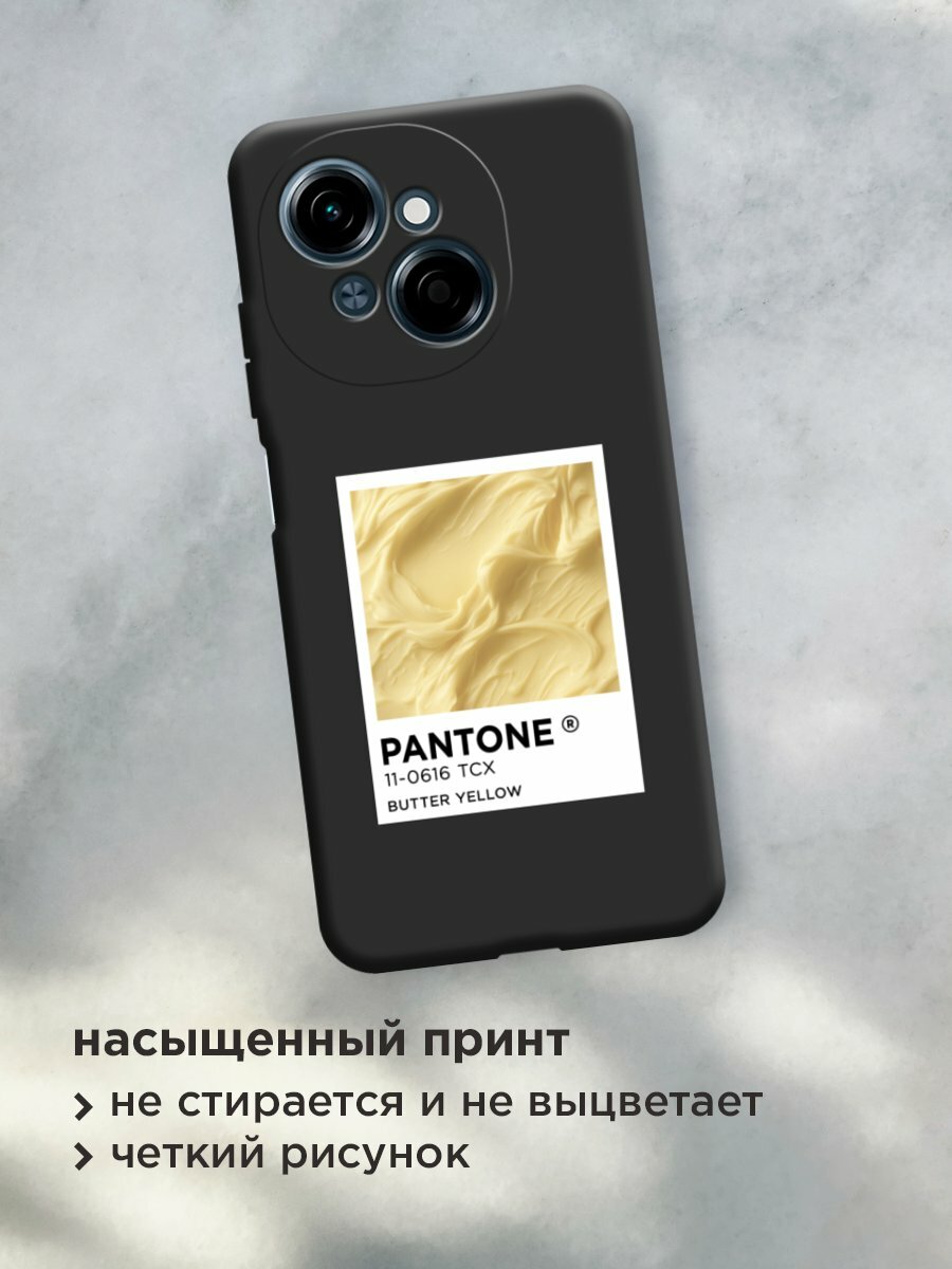 Чехол на Tecno Spark Go 1/Tecno POP 9 / Техно Спарк Го 1/Техно ПОП 9 с принтом "Pantone butter yellow 1" — фото 1