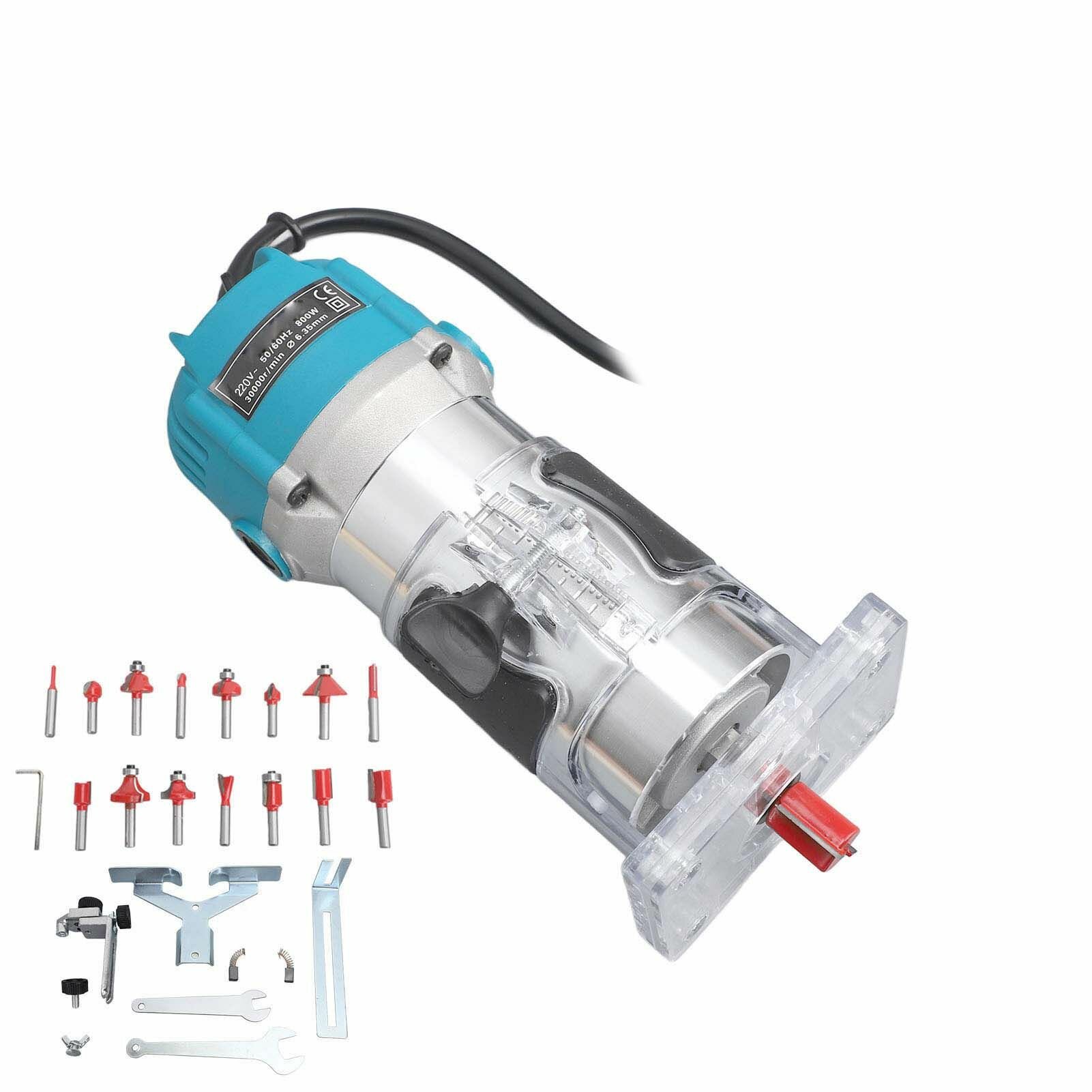 Электрический деревообрабатывающий триммер 800 Вт 30000 об/мин для фрезерования и шлифовки