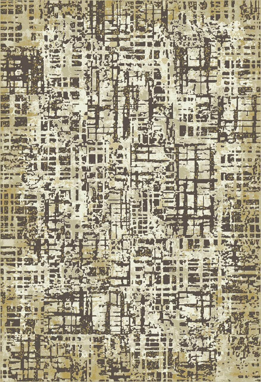 Ковер на пол в гостиную в спальню 120х170 см бежевый современный ворс 8 мм 398941 KoverVDom