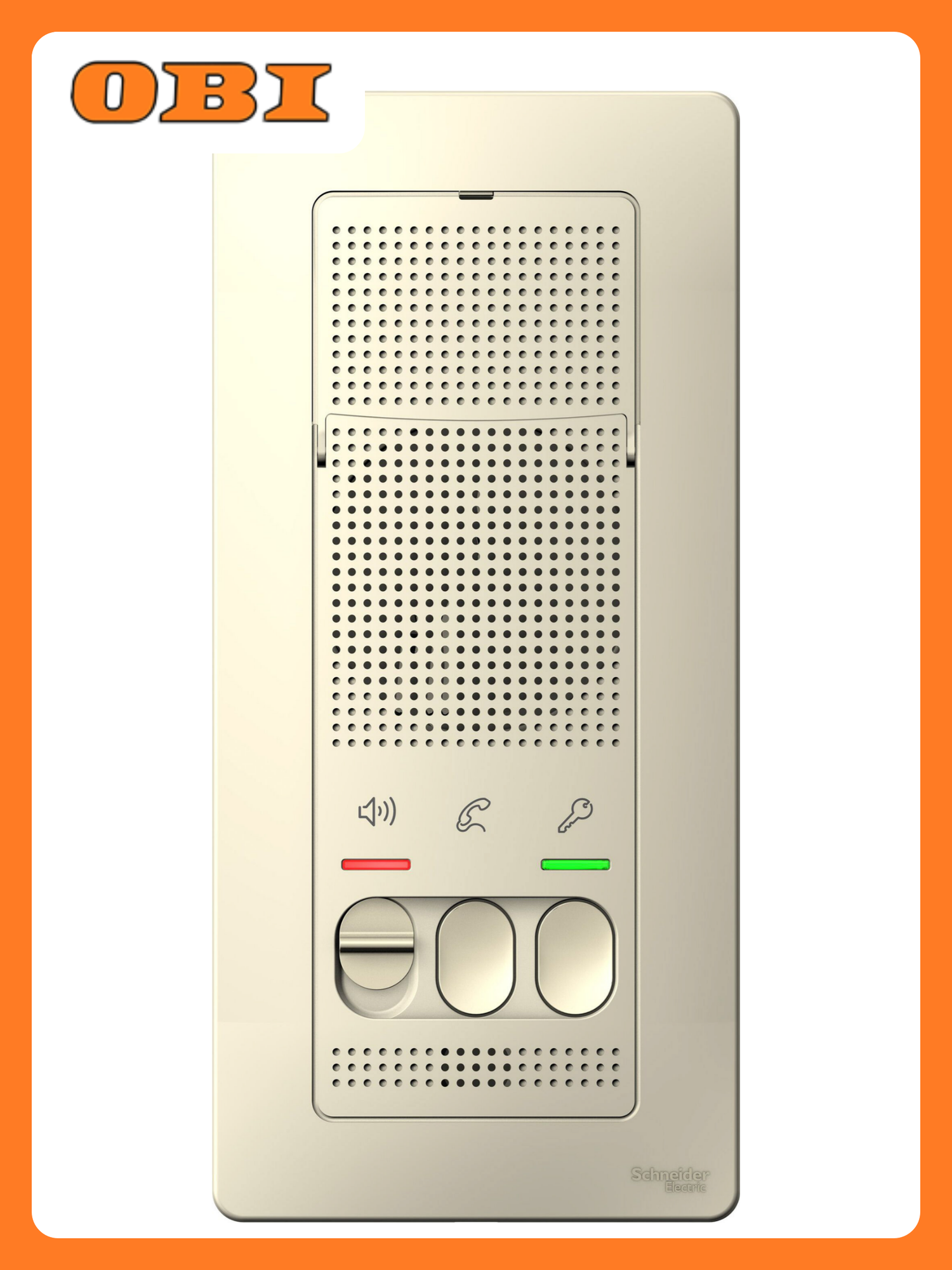 Вызывная панель Schneider Electric Blanca пластик голосовая связь 1 пользователь 1 кнопка вызова