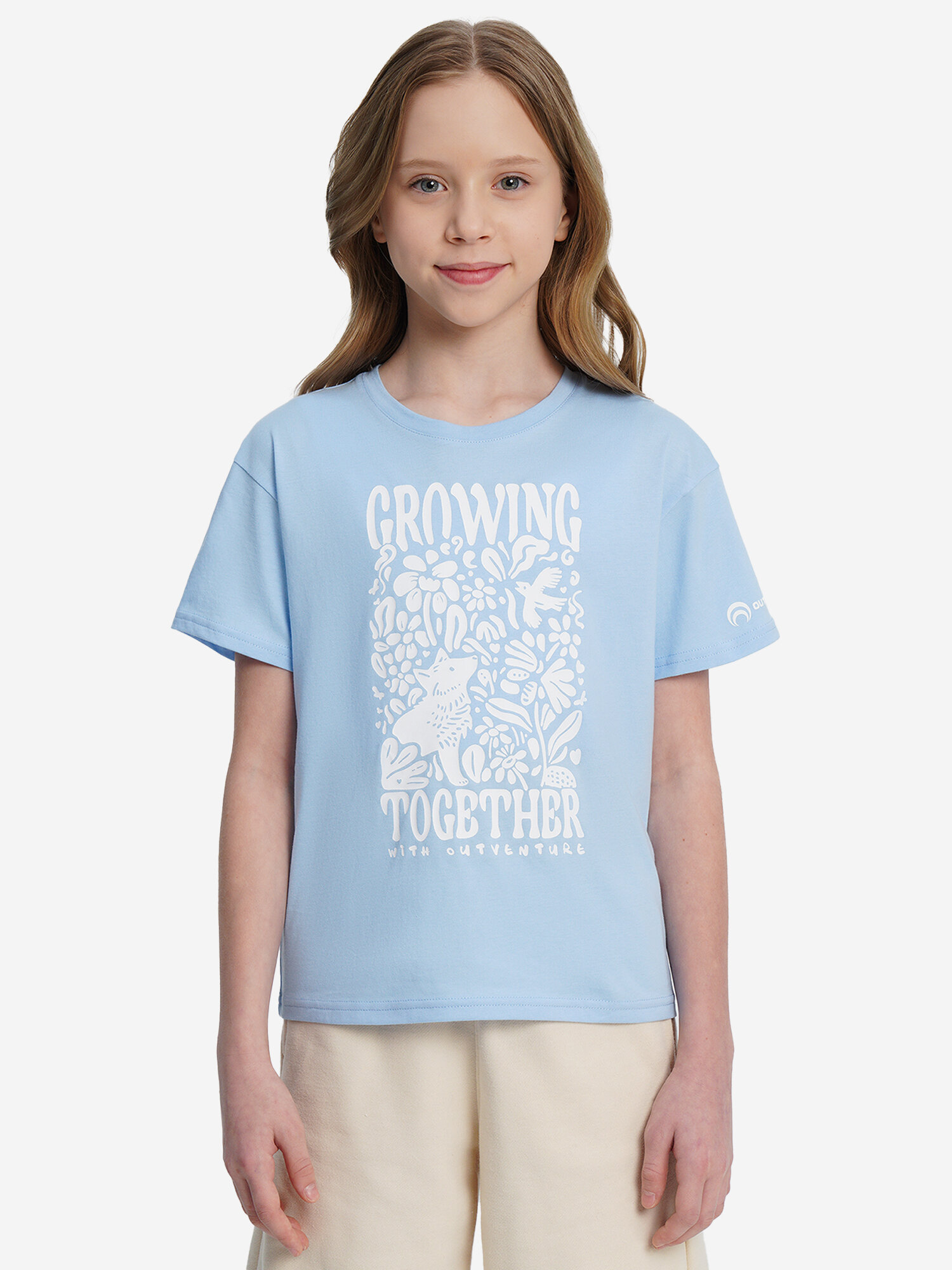 Футболка OUTVENTURE, размер 158-164, голубой — фото 1