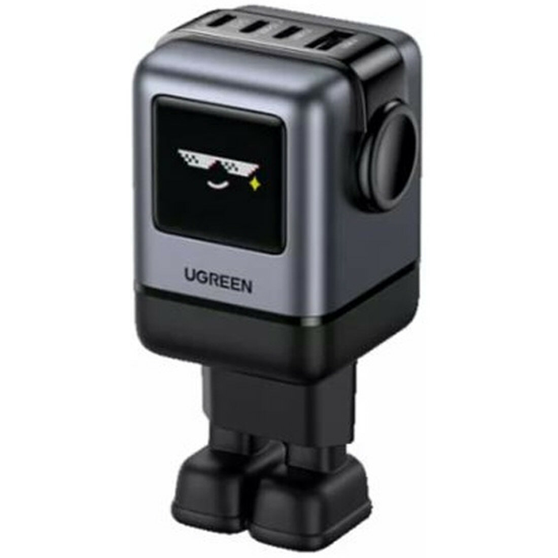 Сетевое зарядное устройство Ugreen X688 (45515B) UNO 100Вт 4-Port GaN USB-A+3*USB-C Fast Charger, серый
