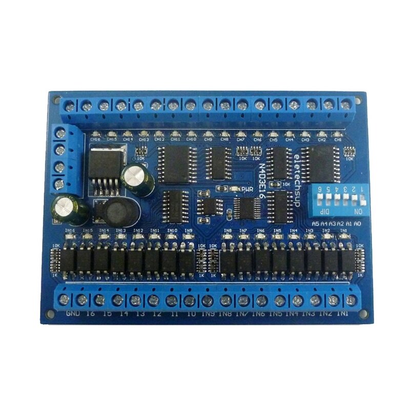 DC 12V 24V 16 in 16 out RS485 переключатель дистанционного управления, только плата