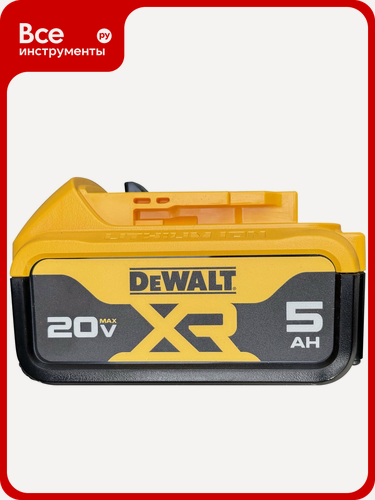 Изображение товара Аккумулятор Dewalt DCB184‑A9 для инструментов Dewalt Li‑Ion слайдер с индикатором заряда профессиональный