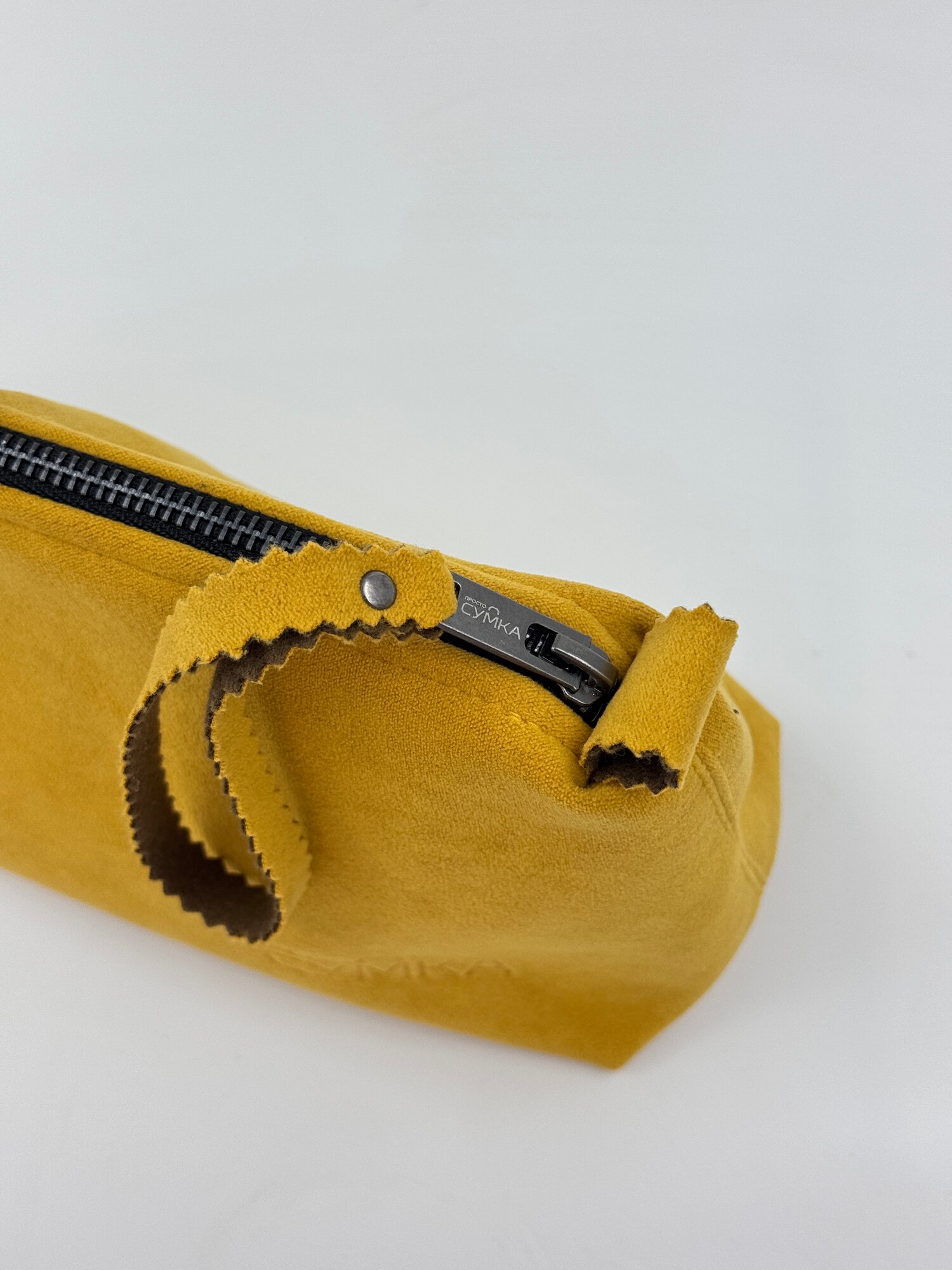 Косметичка ширина: 8 см., высота: 13 см., длина: 24 см., , горчичный — фото 1