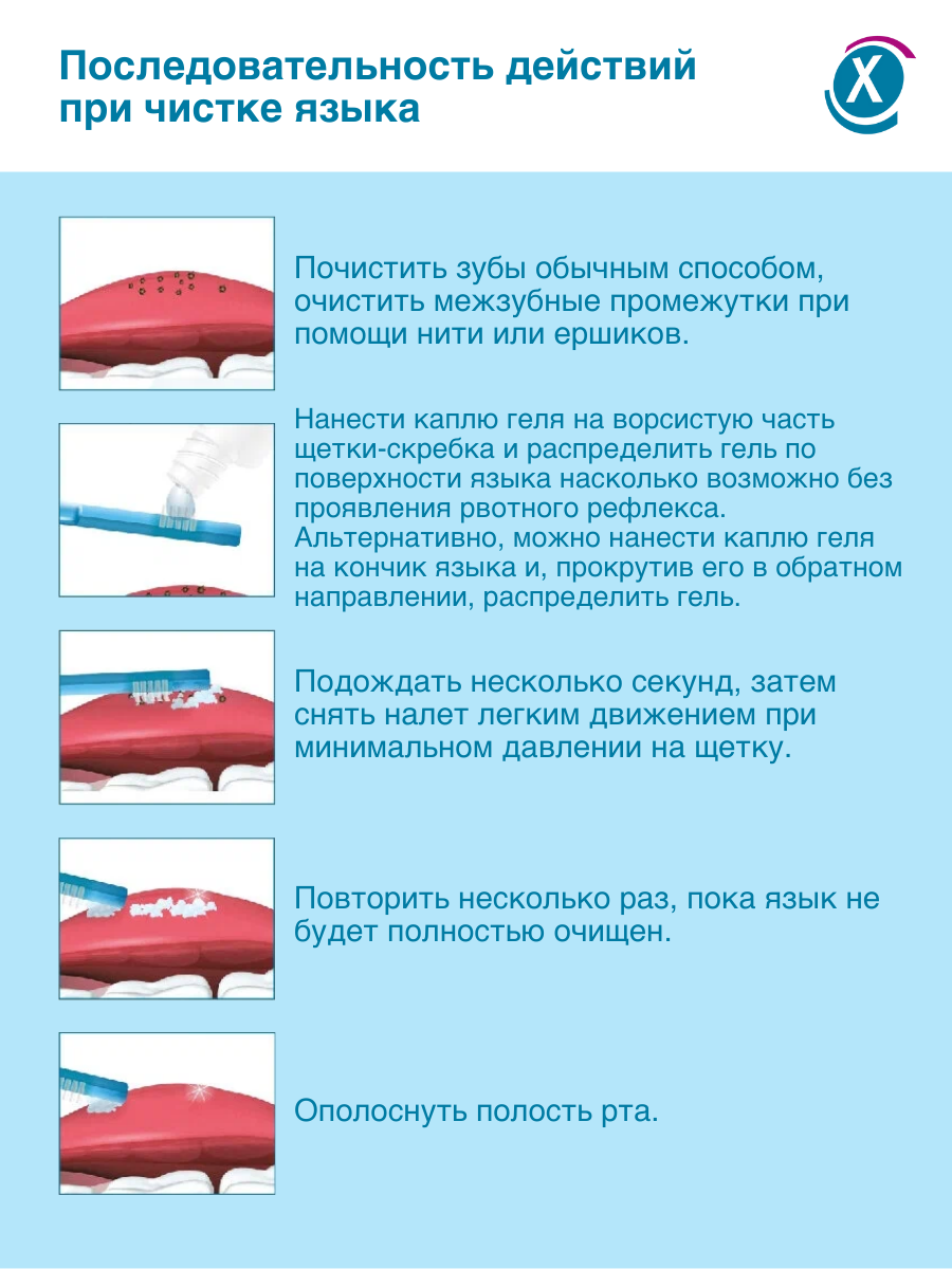 Изображение Гель Miradent Tong Clin Gel для чистки языка, 50 мл