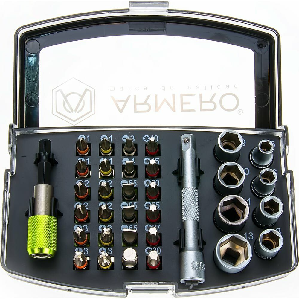 Набор бит и насадок Armero A440 034