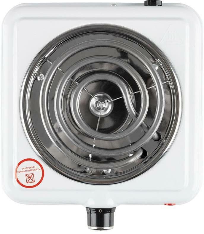 Электрическая настольная плита HOMESTAR HS-1107 1 конфорка белый
