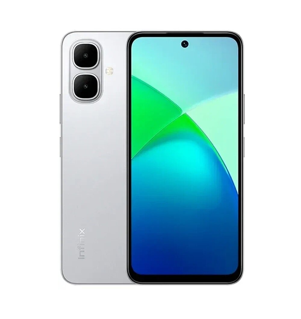 Смартфон INFINIX SMART 10 X6725D Ростест (ЕАС) 4/128GB, серебристый — фото 1