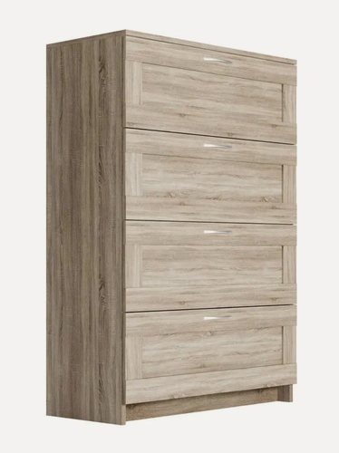 Изображение товара Комод ГУД лакк "сириус", 4 ящика, 123.4 x 41.2 x 78.2 см, цвет: сонома RU"