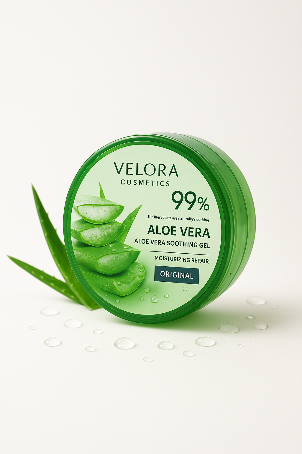 Гель для лица и тела Velora Cosmetics 99%, увлажняющий, успокаивающий, алоэ вера, 300мл