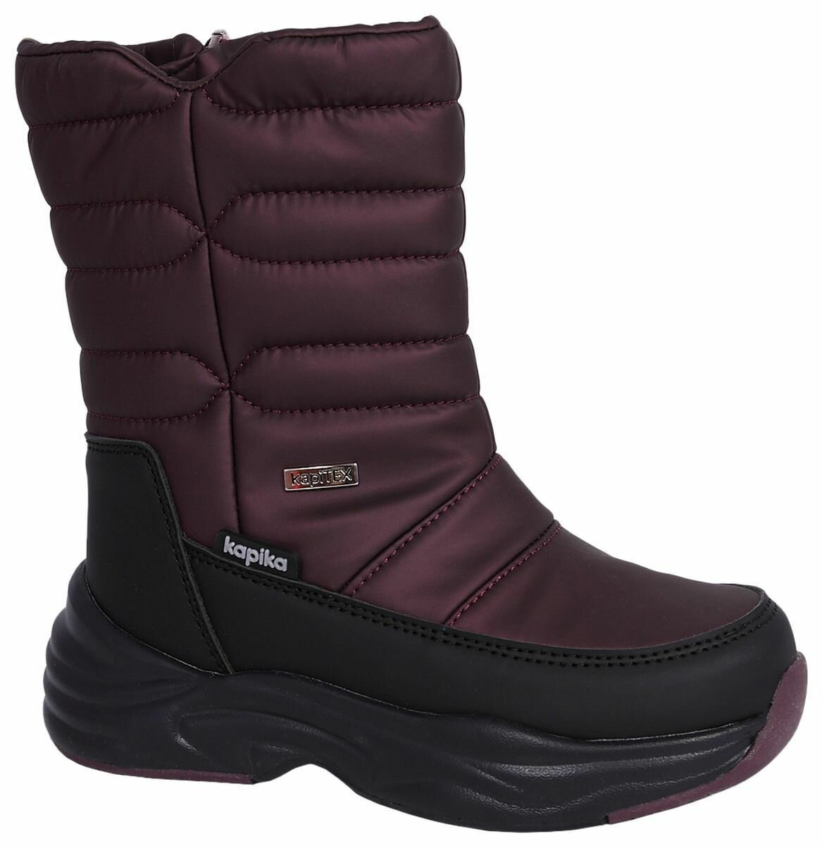 Дутики Kapika размер 34 бордовый