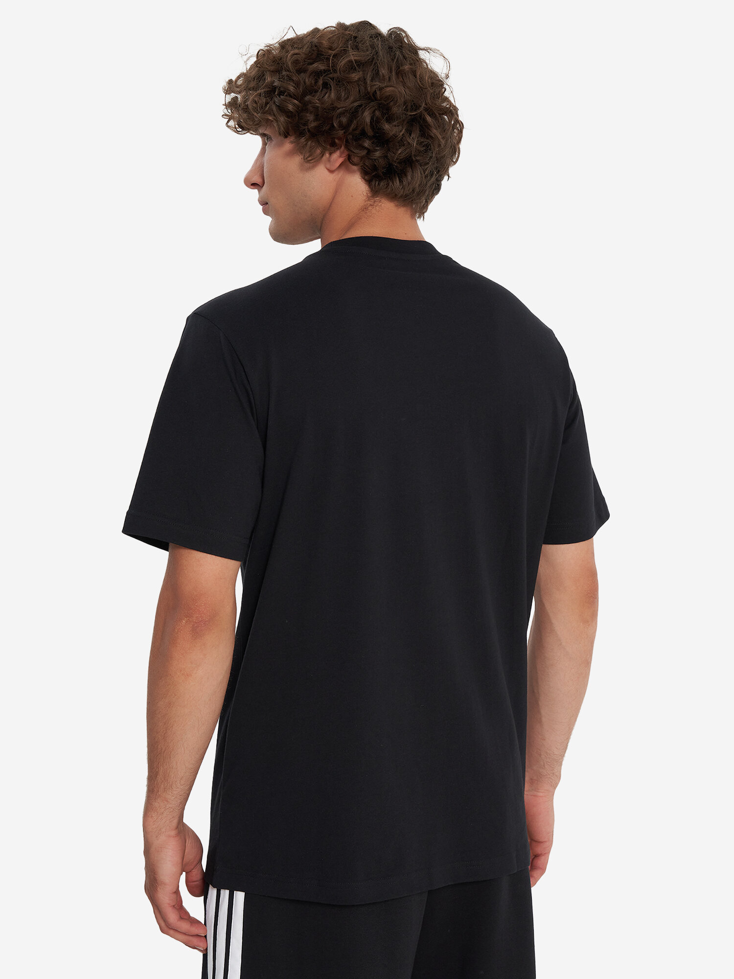 Футболка adidas, размер M, черный — фото 1