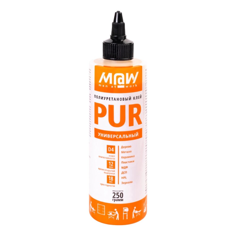 Клей полиуретановый Men at Work PUR D4 250 г