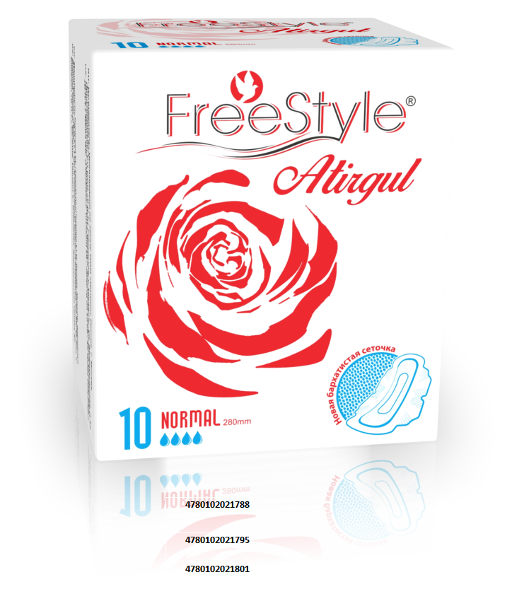 Прокладки женские гигиенические ультра "Free Style Atirgul" super l10 шт.
