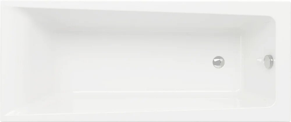 Акриловая ванна Cersanit Lorena 64265 170x70  с каркасом  пристенная  белая  глянцевая  прямоугольная