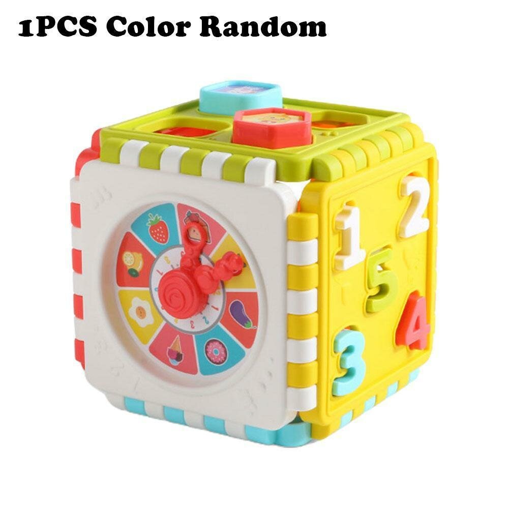 Развивающая игрушка для малышей от 1 года логический куб сортер 2 в 1 
