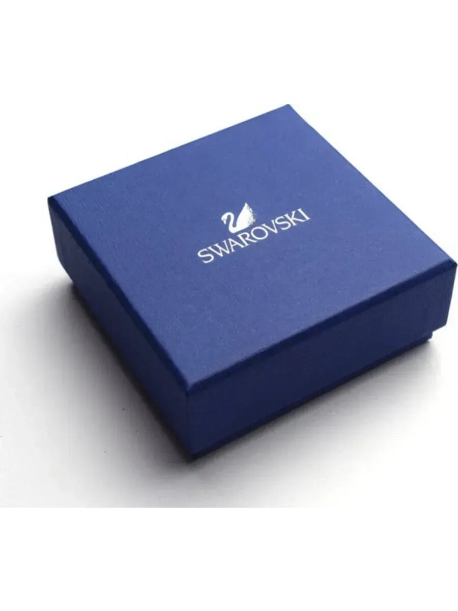 Кольцо SWAROVSKI, кристаллы Swarovski, размер 18.5, золотой — фото 1