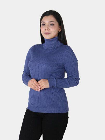 Водолазка , размер One Size, синий — фото 1