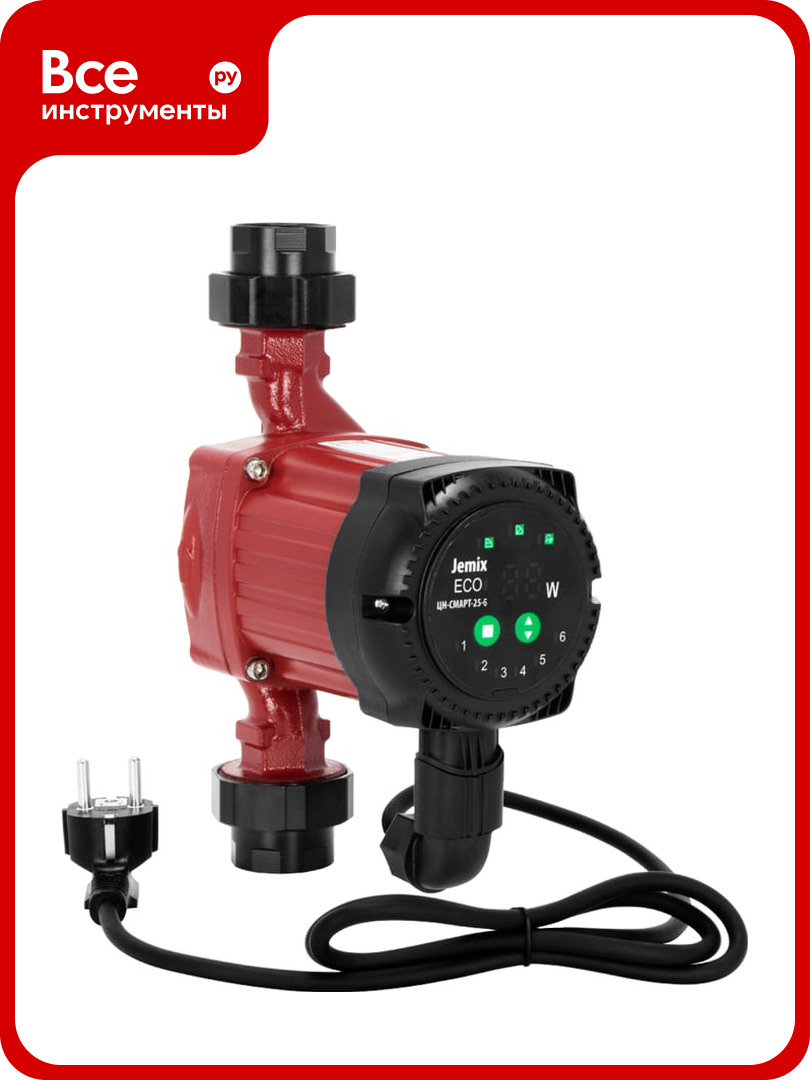 Циркуляционный насос JEMIX ЦН СМАРТ 25 6 с частотным регулированием 87642