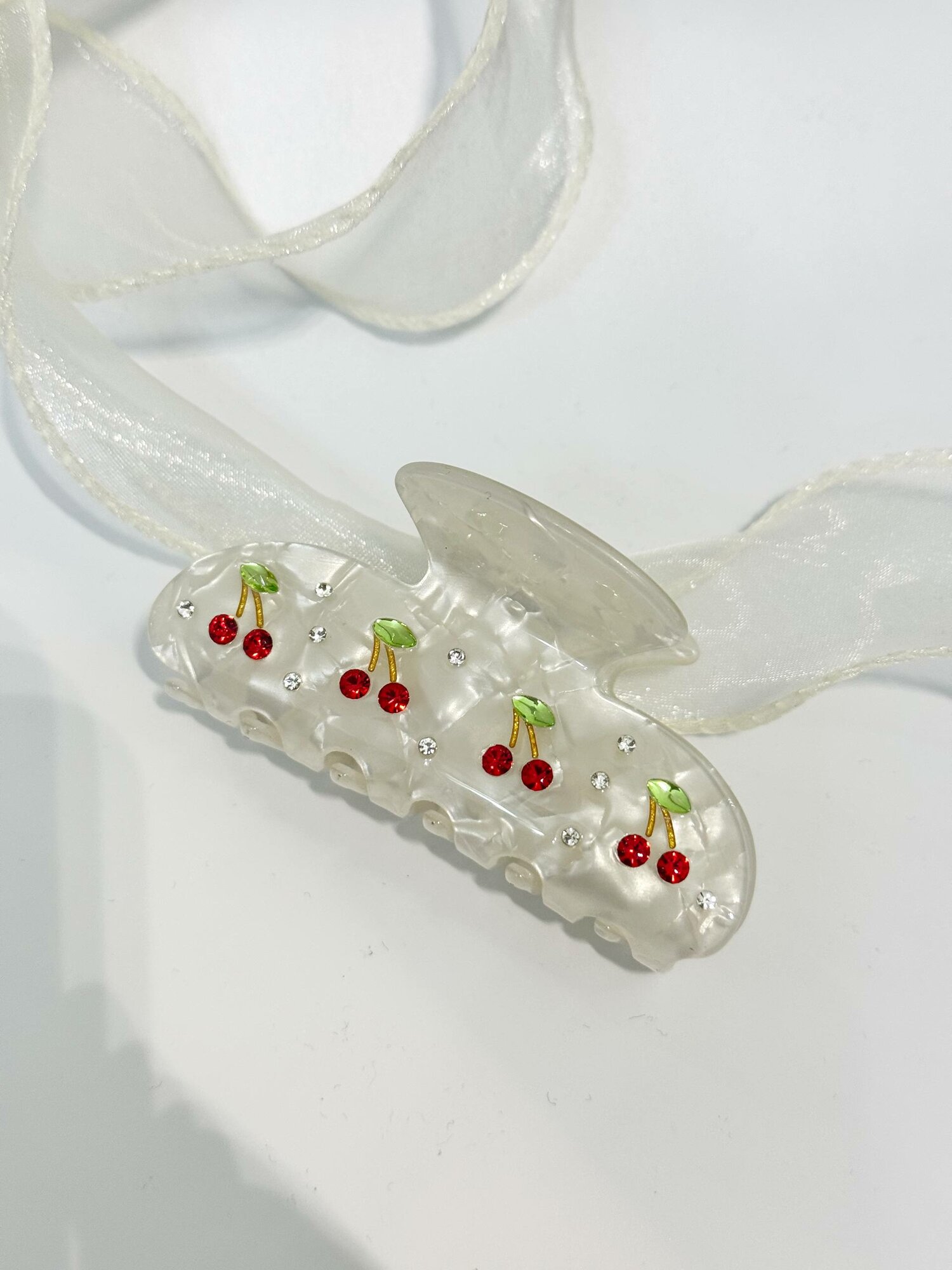 Заколка-краб «Вишня» — фото 1