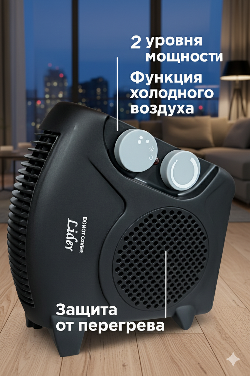 Тепловентилятор Lider — тепло, и комфорт в любое время, года