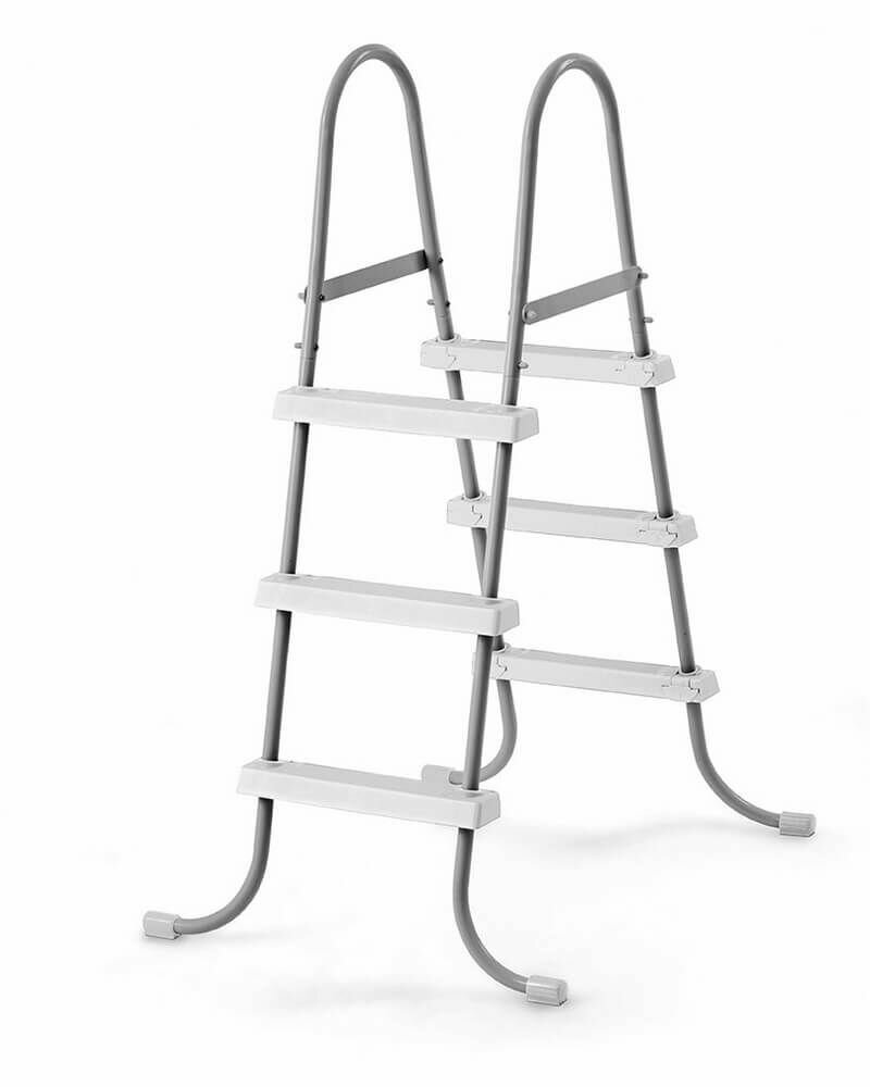 Лестница для бассейна Intex 28065, для каркасных бассейнов, 107 см, серая